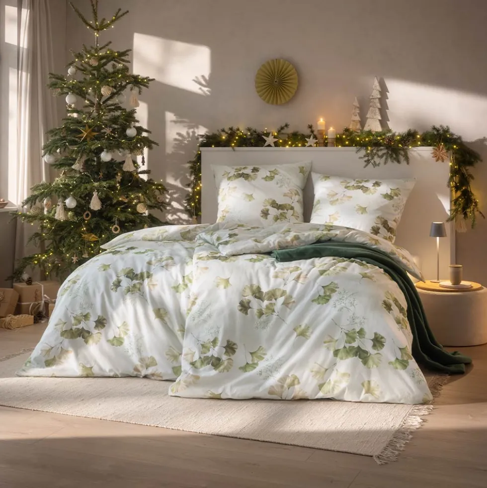 Bettwäsche Biloba | oliv
