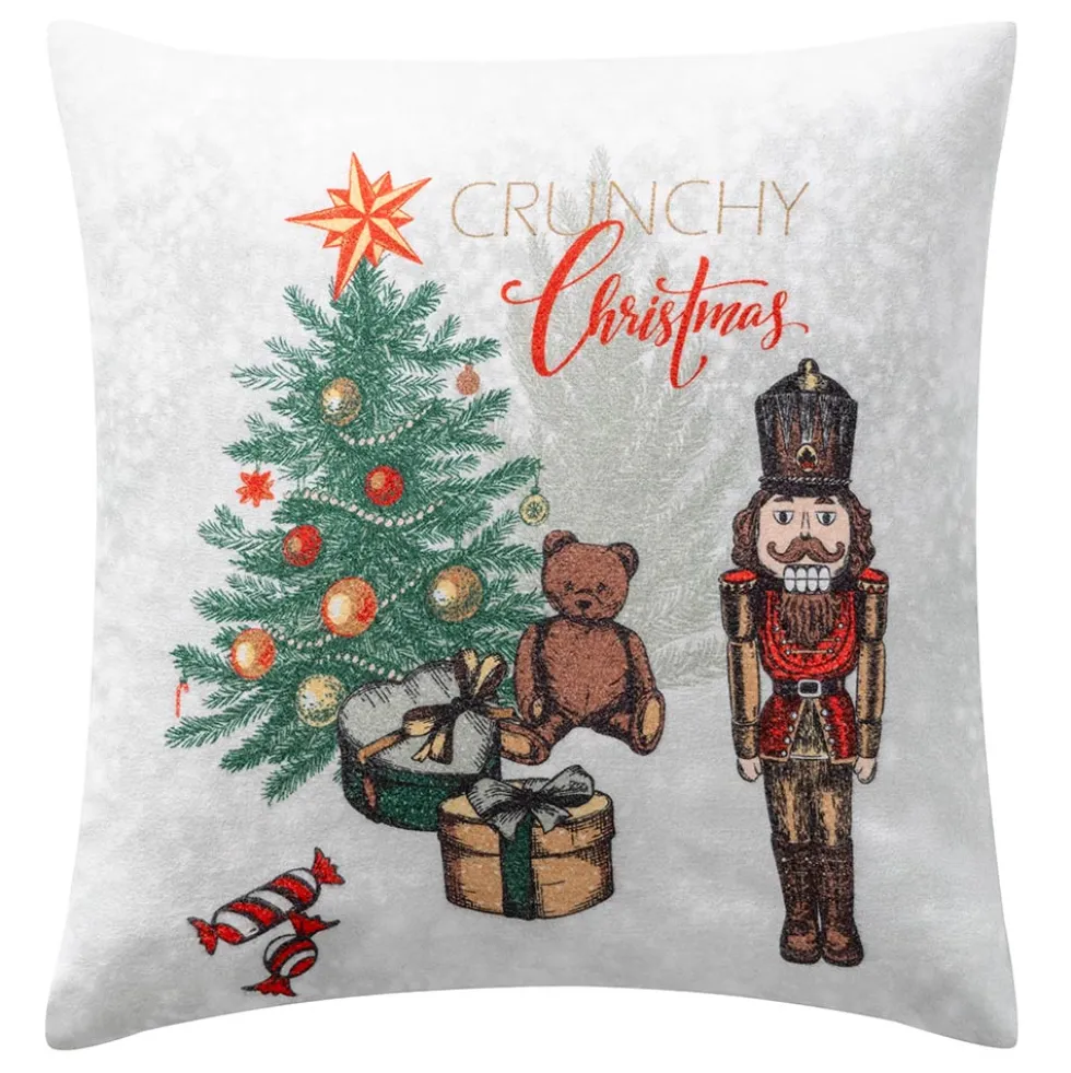 Dekokissenbezug Crunchy Christmas | rot