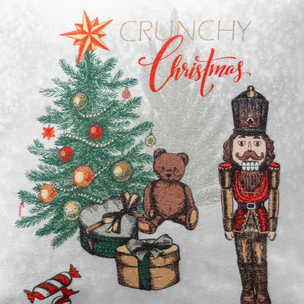 Dekokissenbezug Crunchy Christmas | rot