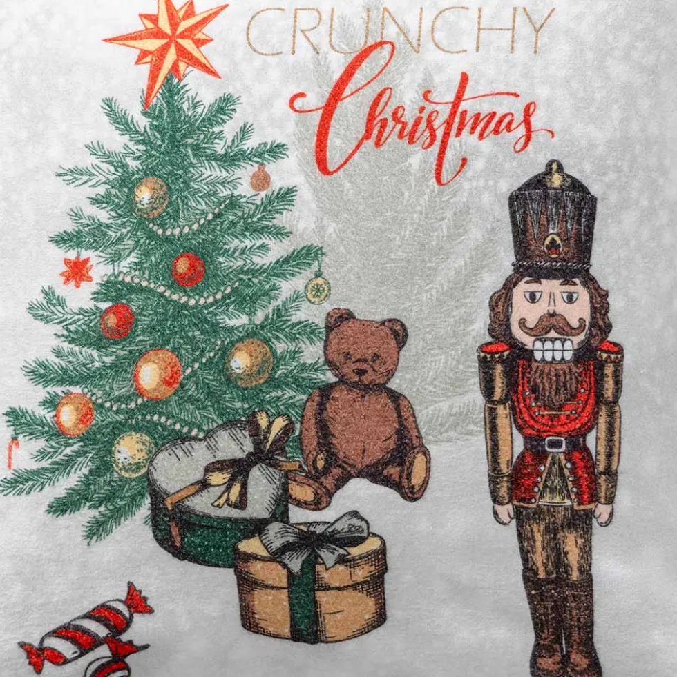 Dekokissenbezug Crunchy Christmas | rot