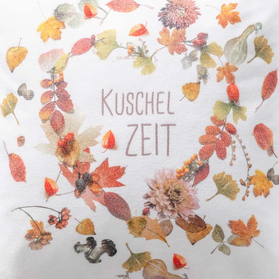 Dekokissenbezug Kuschelzeit | kastanie