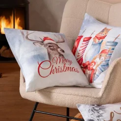 Dekokissenbezug Santa Wilbur | schnee