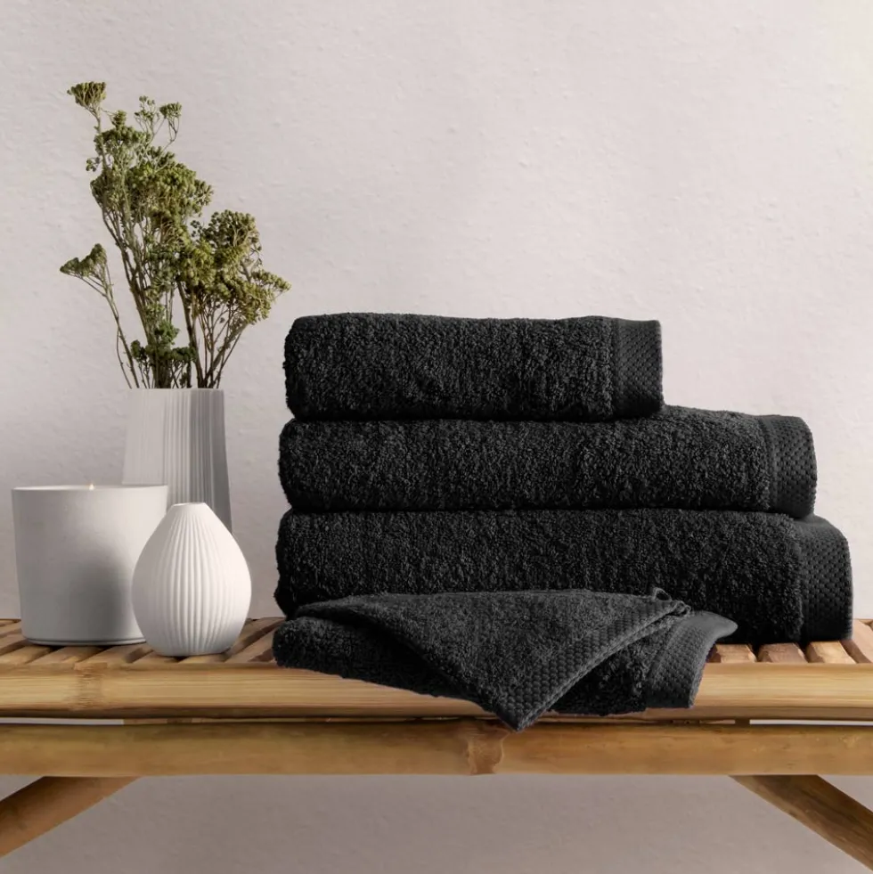 Frottierserie Pure | schwarz