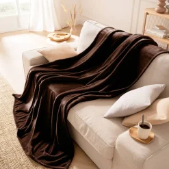 Kuscheldecke Polarflausch | braun