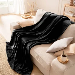 Kuscheldecke Polarflausch | schwarz