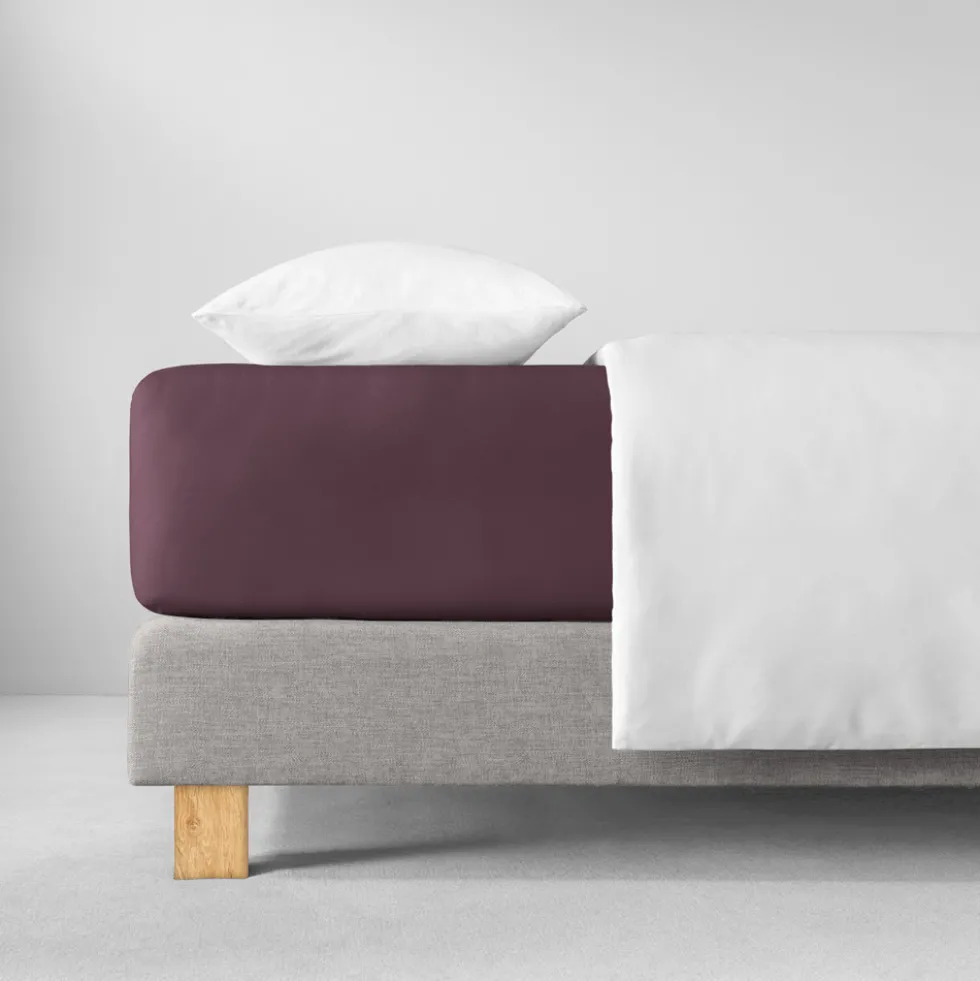 Spannbetttuch Feinjersey | aubergine