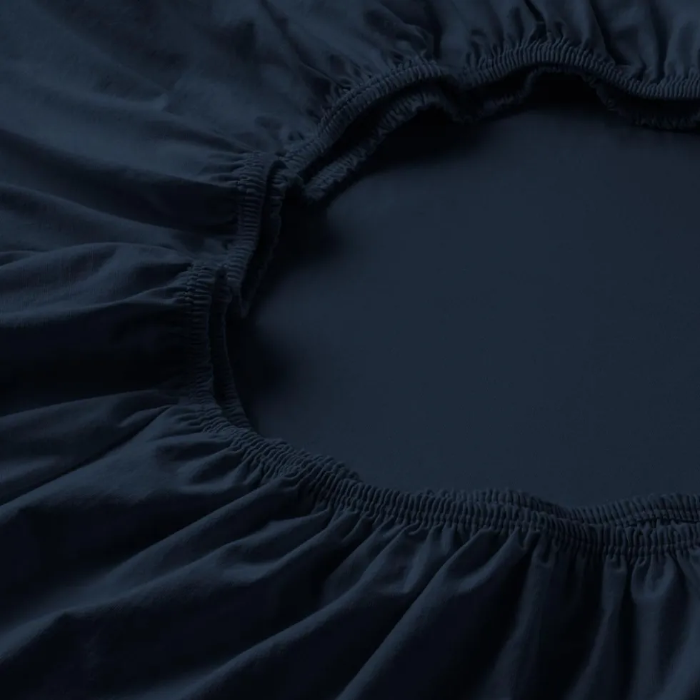 Spannbetttuch Feinjersey | indigo