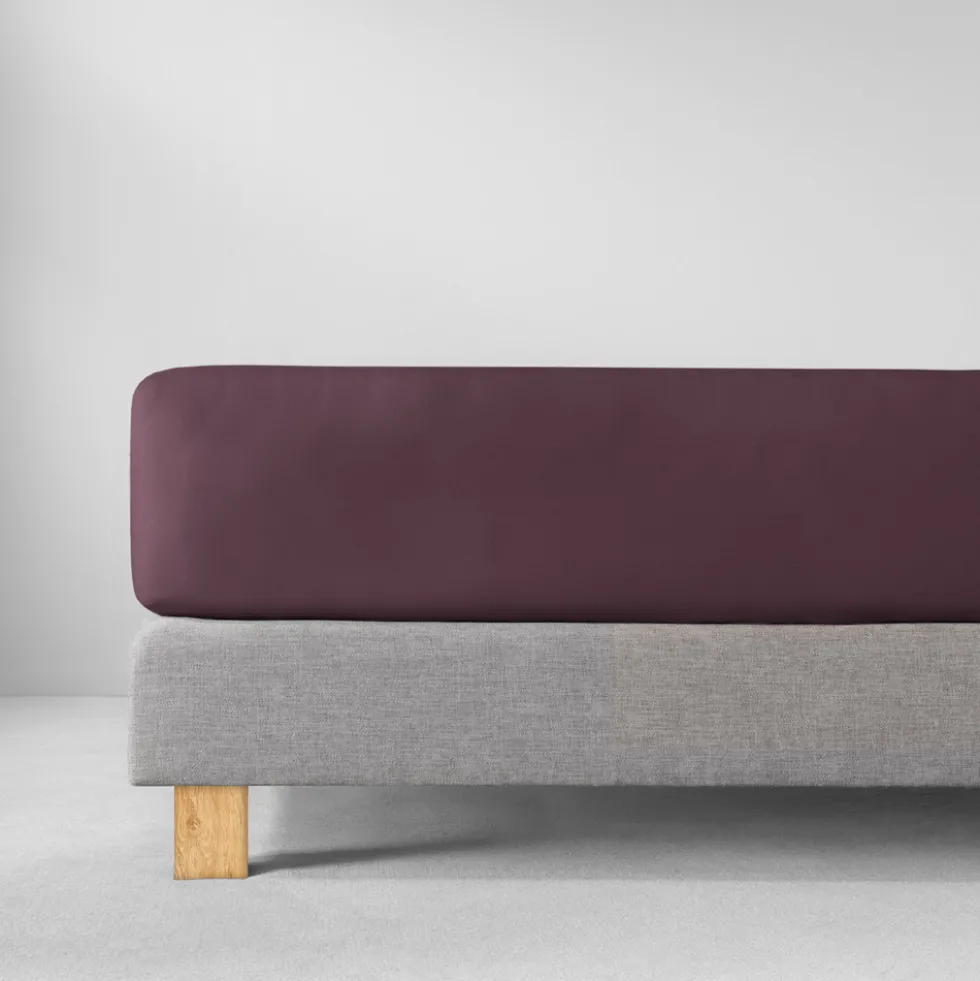Spannbetttuch Jersey-Stretch | aubergine