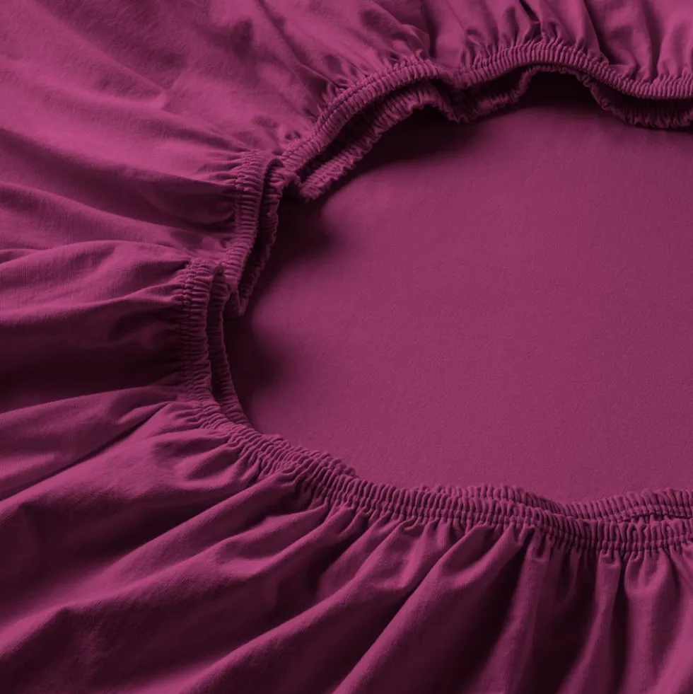 Spannbetttuch Jersey-Stretch | fuchsia