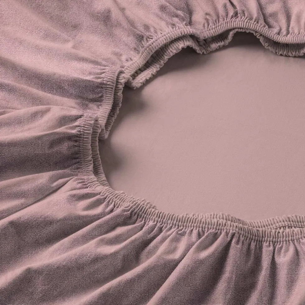 Spannbetttuch Samt-Velours | flieder