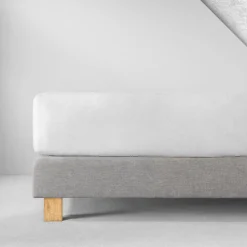 Spannbetttuch Samt-Velours | weiss