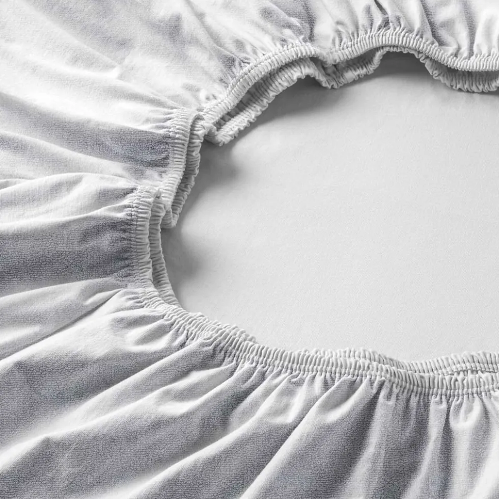 Spannbetttuch Samt-Velours | weiss