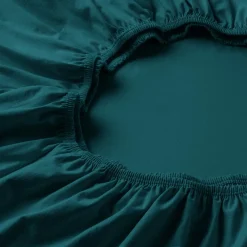 Spannbetttuch Zwirnjersey | cyan
