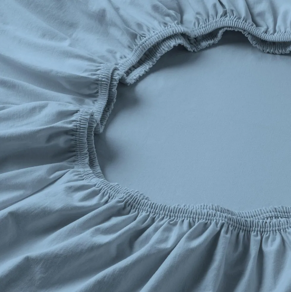 Topper-Spannbetttuch | hellblau