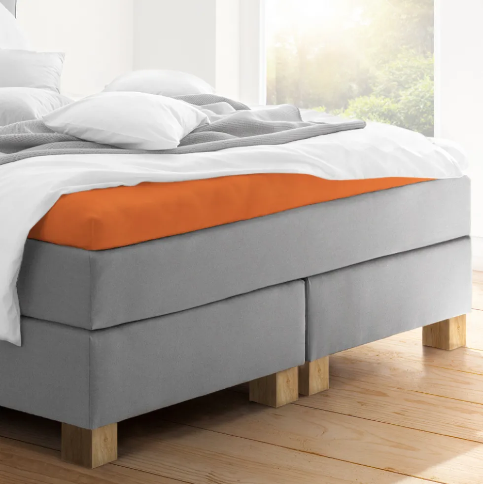 Topper-Spannbetttuch | terracotta